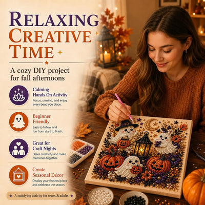 Spooky Pearl Art — Halloween DIY Craft Kit