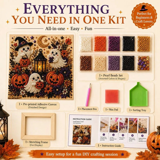 Spooky Pearl Art — Halloween DIY Craft Kit